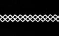 White Diamond Lace Trim, 1/2-inch X 5 Yards – Narrow Cotton Openwork Braid