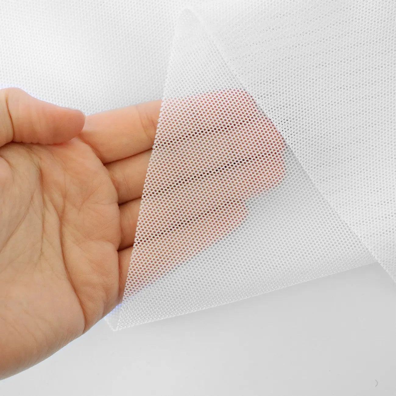White Fine Mesh 1/2yd