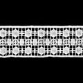 White Geometric Venise Lace Trim, 2.5-inch X 5 Yards – Wide Openwork Hexagon & Lattice Border