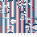 White Multi Redwhite & Blue 44"/45" Cotton Fabric Per Yard