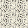 White & Cream Southwest Minis Horseshoe 44/45" Cotton Fabric Per Yard