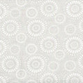 White on Natural Lucky Medallion 45" Wide Cotton Fabric Per Yard