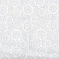 White on White Lucky Medallion 45" Wide Cotton Fabric Per Yard