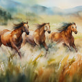 Wild Horses Fabric Panel 11