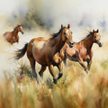 Wild Horses Fabric Panel 2