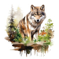 Wild Wolfs Fabric Panel 12