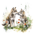 Wild Wolfs Fabric Panel 2