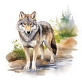 Wild Wolfs Fabric Panel 21