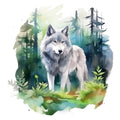 Wild Wolfs Fabric Panel 9
