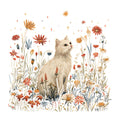 Wildflower Cat Fabric Panel 1