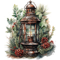 Winter Lantern 5 Fabric Panel