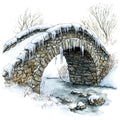Winter Scotland Fabric Panel 15