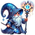 Wizard Gnomes Fabric Panel 13