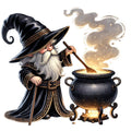 Wizard Gnomes Fabric Panel 6