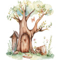 Woodland Animals World Fabric Panel 13