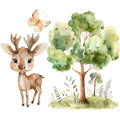 Woodland Animals World Fabric Panel 54