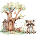 Woodland Animals World Fabric Panel 55
