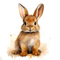 Woodland Baby Bunny 1 Fabric Panel