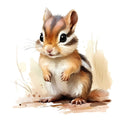 Woodland Baby Chipmunk 2 Fabric Panel