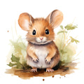 Woodland Baby Mouse 1 Fabric Panel