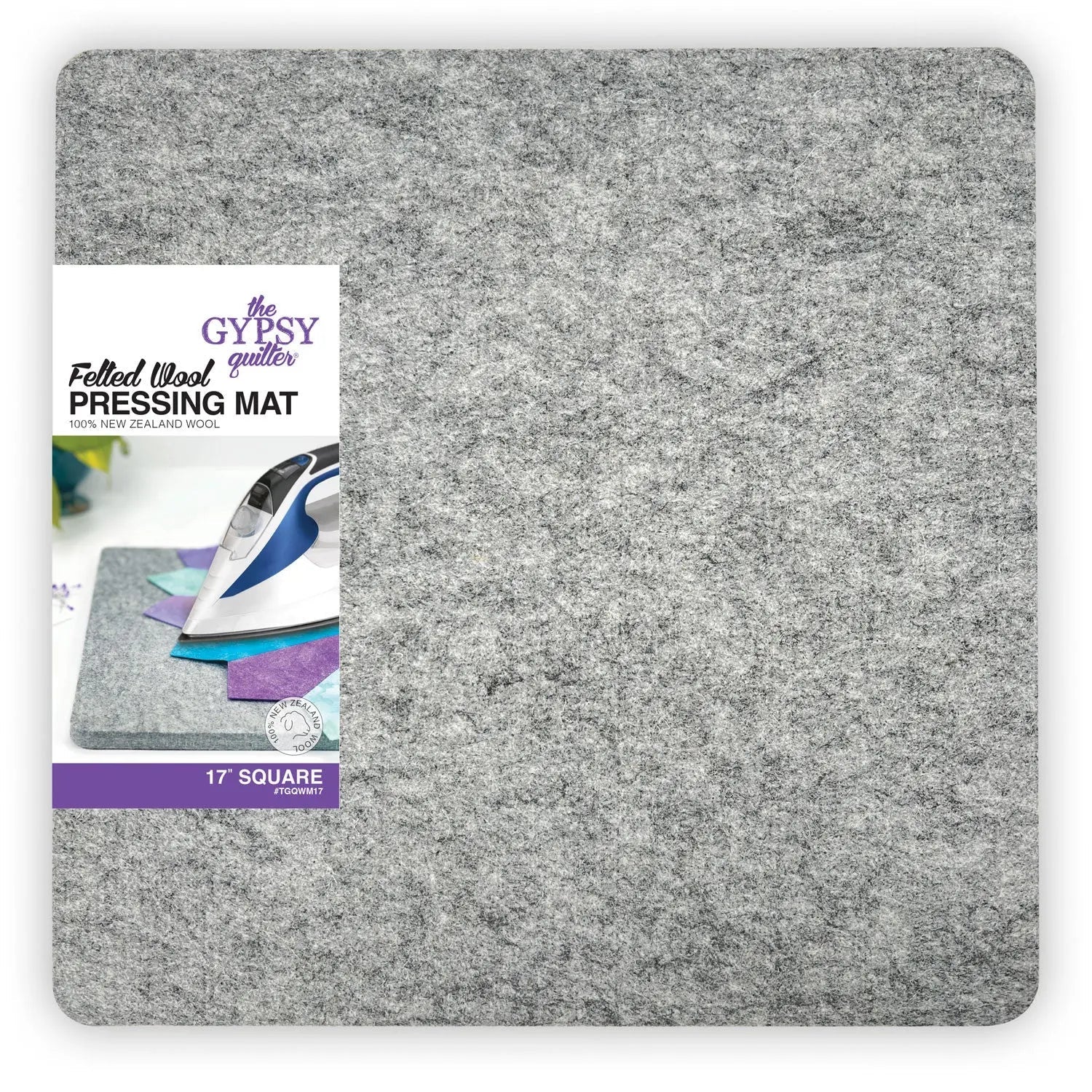Wool Pressing Mat 17in x 17in x 1/2in Thick