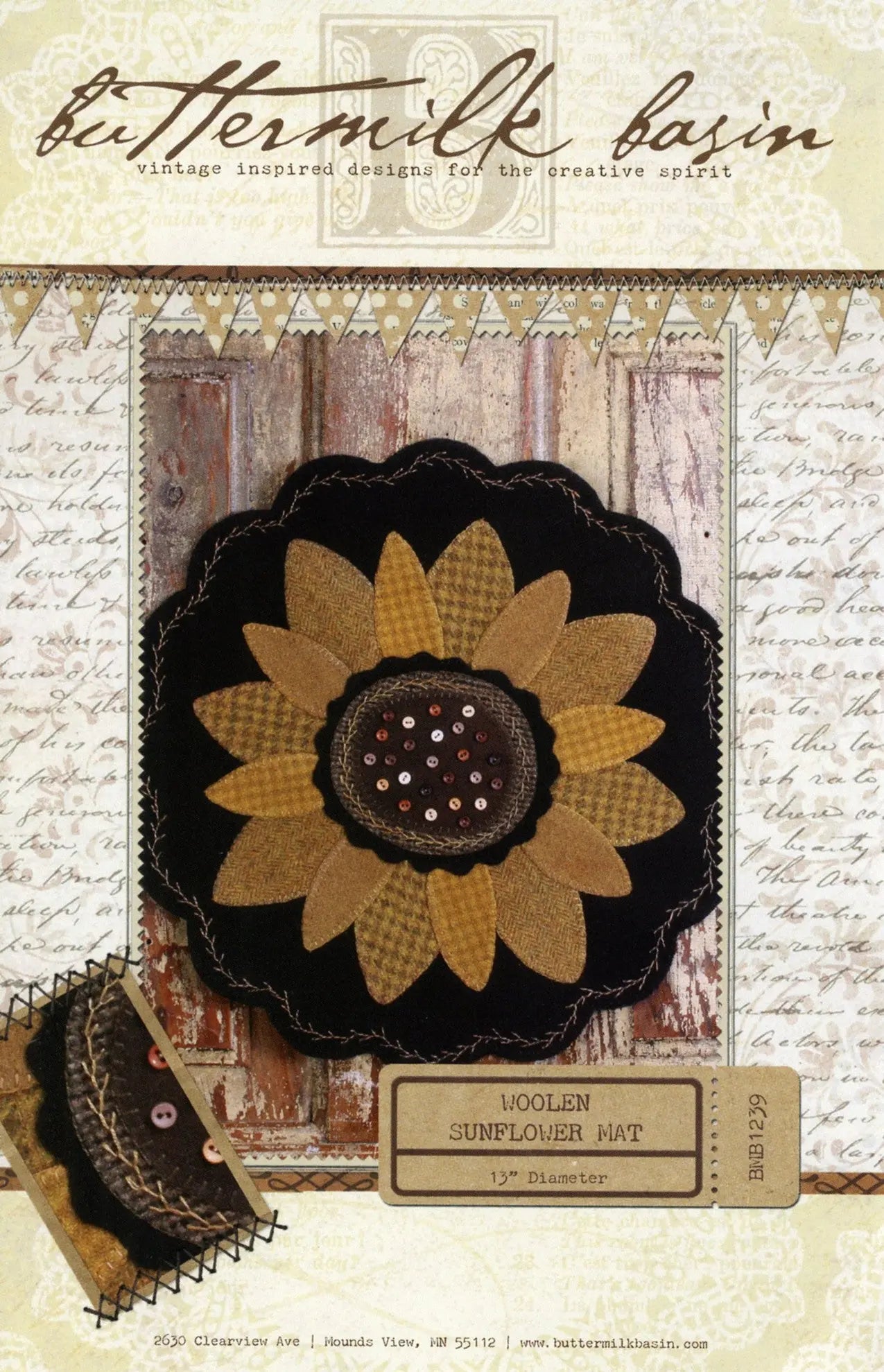 Woolen Sunflower Mat