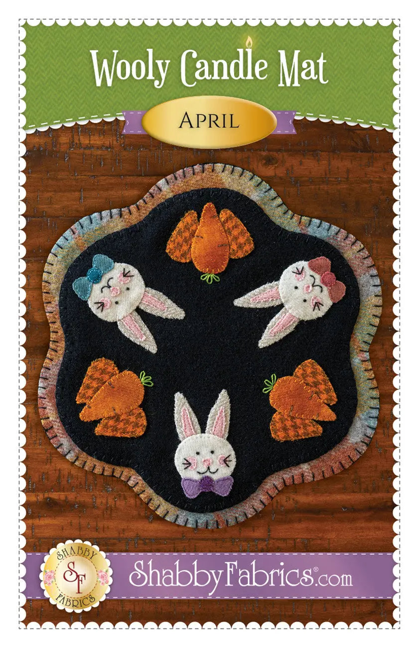 Wooly Candle Mat April