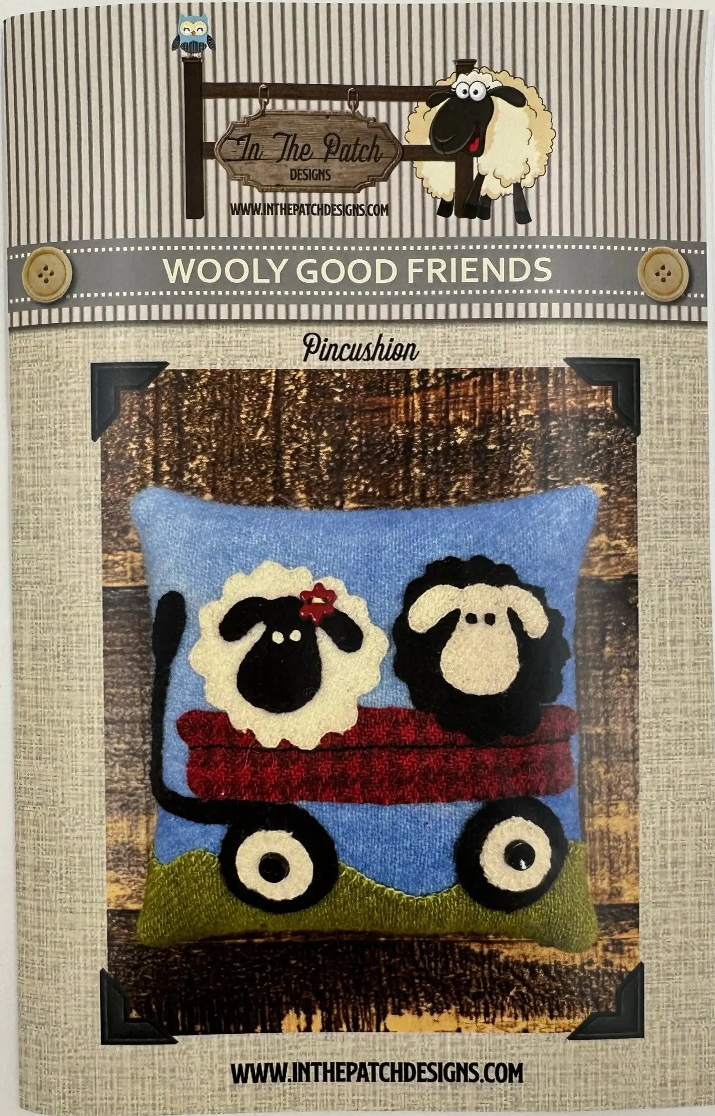 Wooly Good Friends Pincushion Pattern