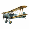 Wright Biplane Fabric Panel 10