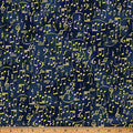 In a Pear Tree Navy Gold 44"/45" Fabric per Yard