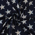 Yaya Han 4 Way Silver Star 57" Navy Fabric Per Yard