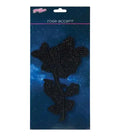 Yaya Han 4.33''x6.69'' Sew on Rose Accent Applique Black