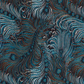 Yaya Han Brocade Peacock 58" Teal Fabric Per Yard