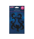 Yaya Han Cosplay 2 pk Iron on Swirl Appliques Black