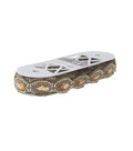 Yaya Han Iron On Crystal Princess Trim 1.38" Gold - Per Yard