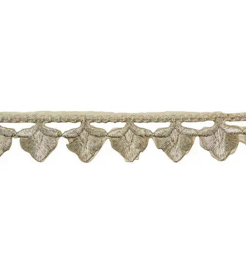 Yaya Han Iron on Acorn Trim 1" Champagne - Per Yard