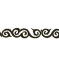 Yaya Han Iron on Wuhan Swirl Trim 1.63" Black Gold - Per Yard