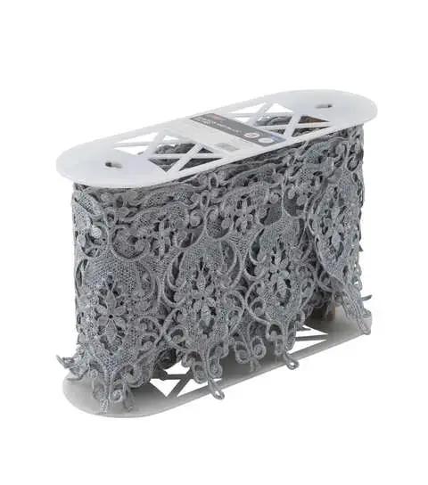 Yaya Han Sew On Bianca Metallic Silver Trim - Per Yard