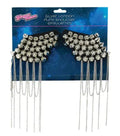Yaya Han Sew on London Punk Epaulettes 3'' Silver
