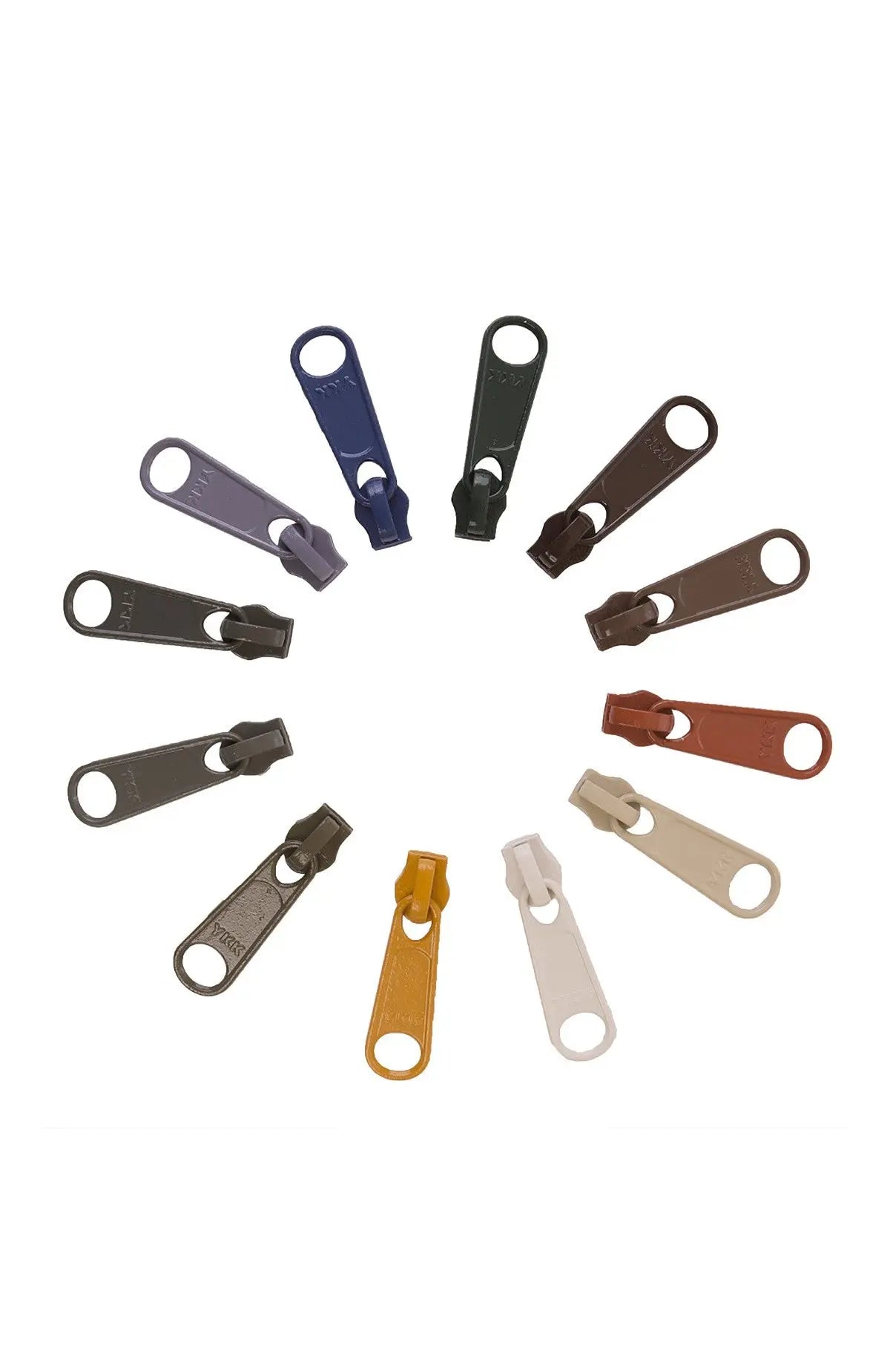 Zipper Pull Set - NEUTRALS - 12 #4.5 pulls