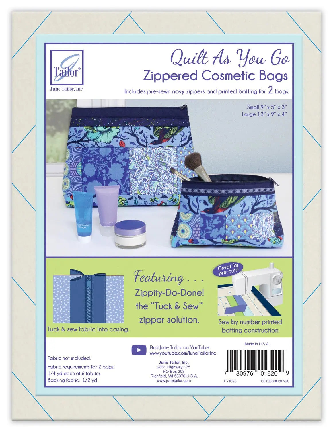 Zippity Do Done Cosmetic Bags QAYG Navy Zip