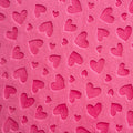 Fuchsia Embossed Heart Cuddle 58/60" Fabric Per Yard