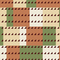 Green and Rust American Bold Imperial Cotton 44/45 Fabric Per Yard