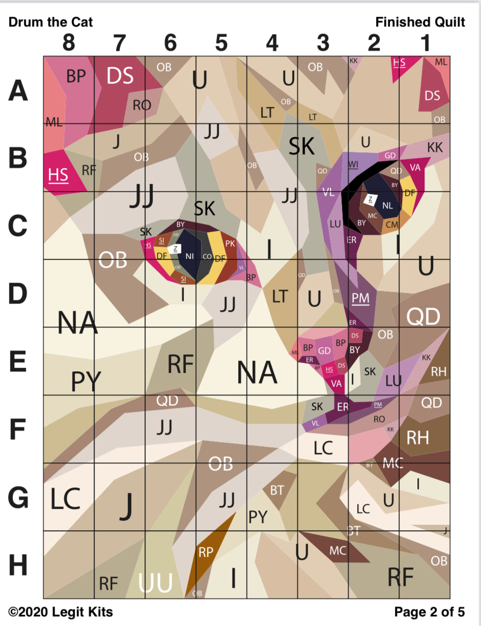 Drum the Cat Quilt Kit