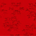 Scarlet Luxe Cuddle Snowflake 58/60" Fabric Per Yard