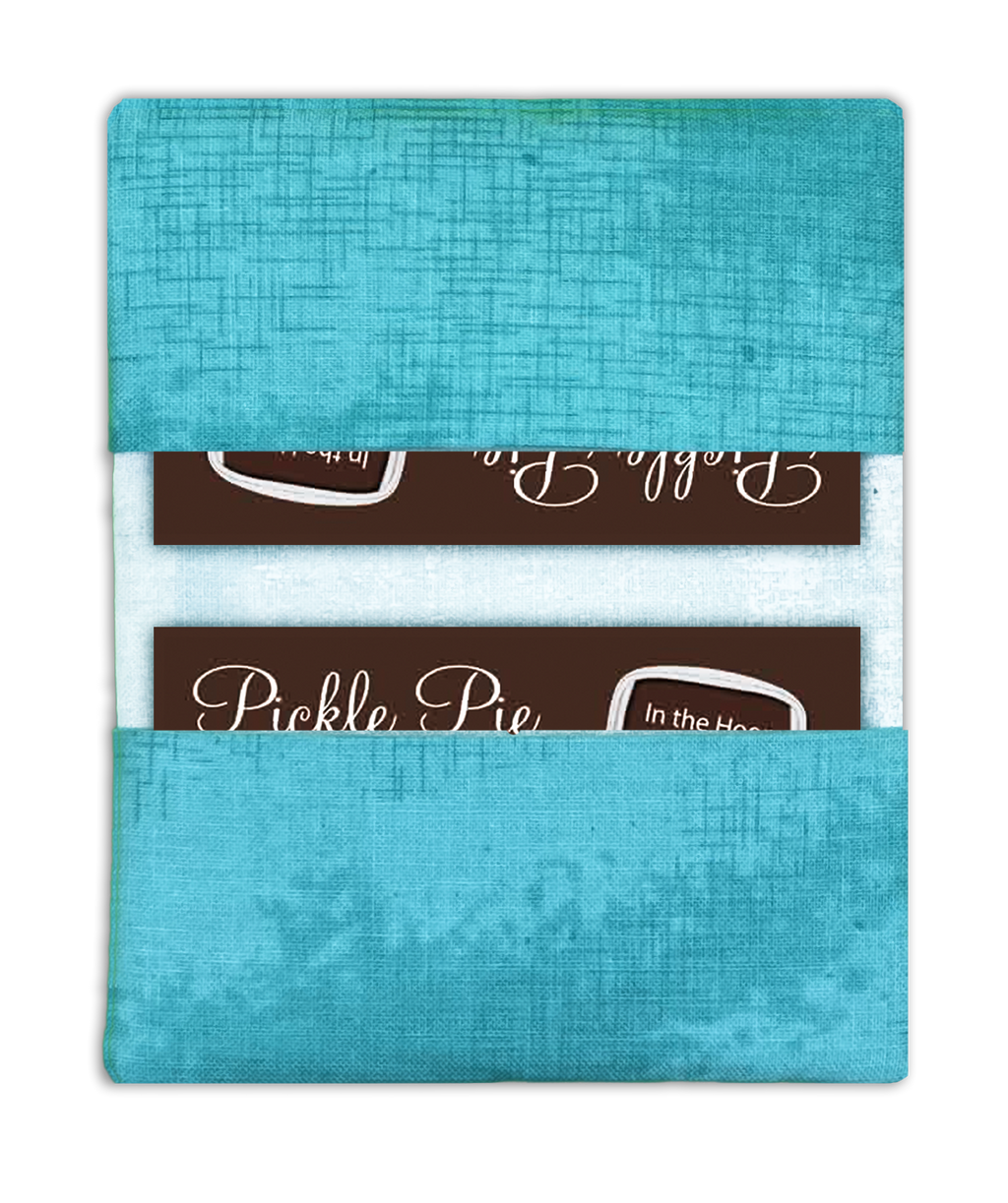 Monogrammed Card Case In the Hoop Machine Embroidery Design Set Pickle Pie Designs