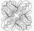 Daisy Heart Feathers Block - Linda's Electric Quilters