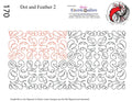 170 Dot And Feather 2 Pantograph by Linda V. Taylor - Linda's Electric Quilters