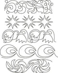 703 Roll 3 Pantograph by Linda V. Taylor - Linda's Electric Quilters