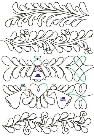 705 Roll 5 Pantograph by Linda V. Taylor - Linda's Electric Quilters